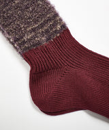 Decka: Mohair Boucle Socks "BURGUNDY"