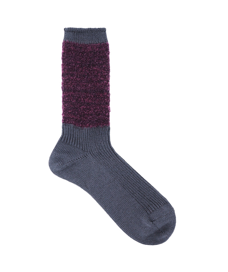 Decka: Mohair Boucle Socks "STONE"