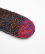 Decka: Mohair,Wool Socks / Mix Colour "BROWN"