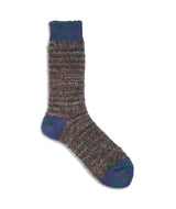 Decka: Mohair,Wool Socks / Mix Colour "GREEN"