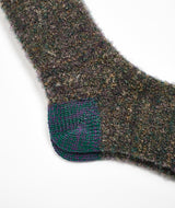 Decka: Mohair,Wool Socks / Mix Colour "GREEN"