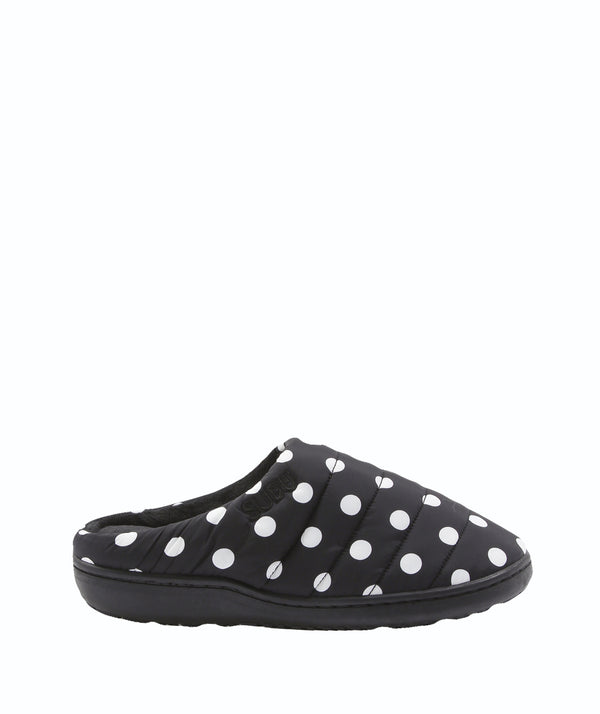 Subu - Dots Quilted Sandal - Black