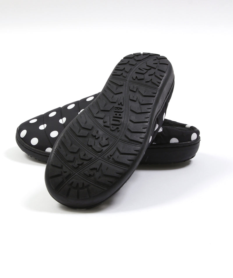 Subu - Dots Quilted Sandal - Black