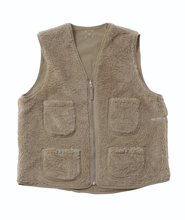 POP - Harold Reversible Vest - White Pepper