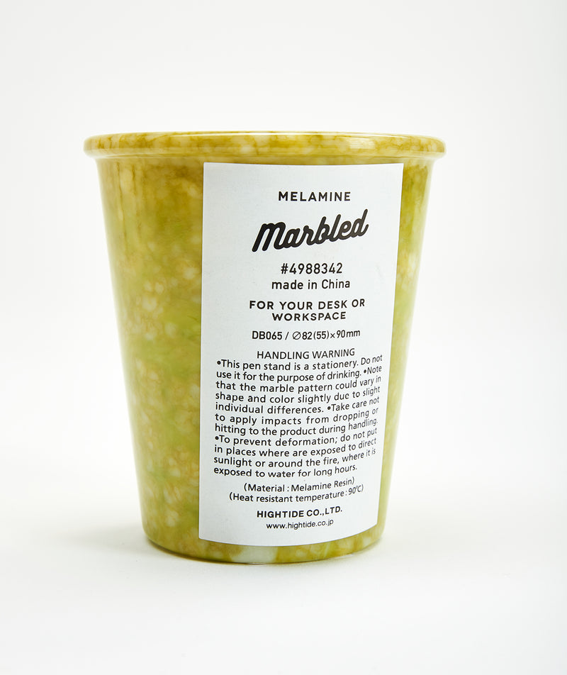 Hightide: Marbled Pen Pot "Mustard"