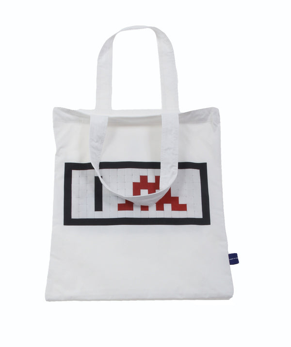 CDG Shirt x Invader - Cotton Tote Bag - White