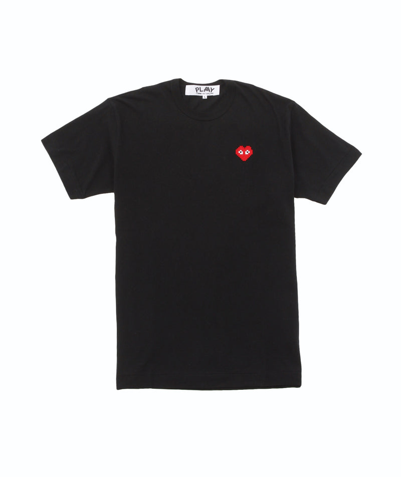 CDG Play - Invader Heart T-Shirt - Black