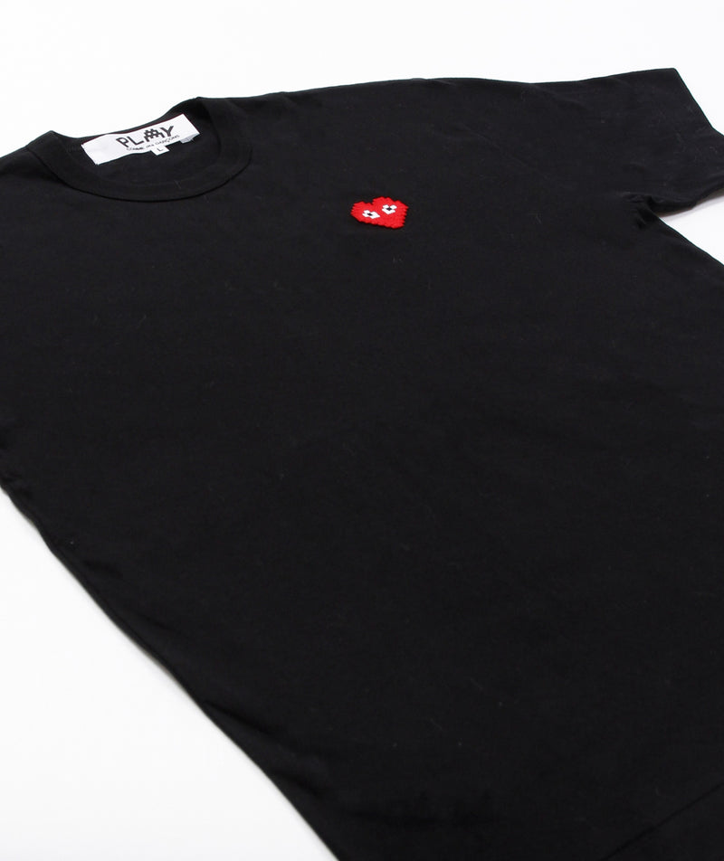 CDG Play - Invader Heart T-Shirt - Black