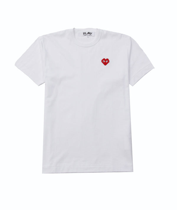 CDG Play - Invader Heart T-Shirt - White