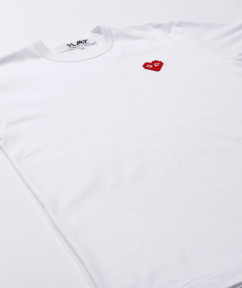 CDG Play - Invader Heart T-Shirt - White