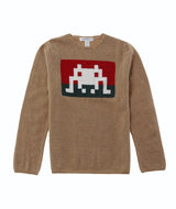 CDG Shirt x Invader - Knit Jumper - Camel