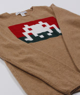 CDG Shirt x Invader - Knit Jumper - Camel