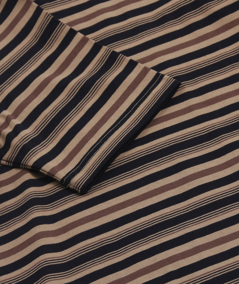 Norse Projects - Johannes multistripe Tee - Utility Khaki