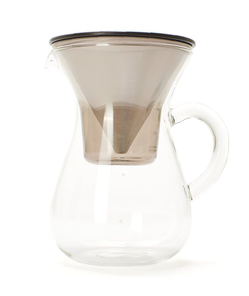 Kinto: Coffee carafe set 4 cups stainless steel