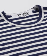 CDG Play - LS Stripe Invader Heart T-Shirt