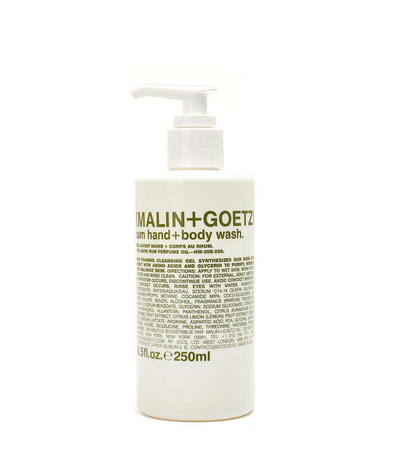 Malin + Goetz: Rum Hand + Body Wash "8.5OZ"