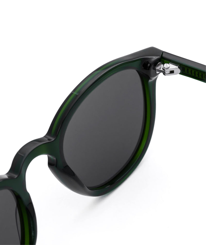 Monokel Nelson Bottle Green - Grey solid lens