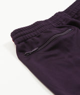 Needles - Narrow Track Pant Poly Smooth - Dk Purple