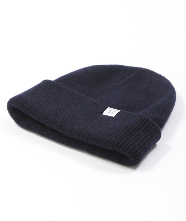 Norse Projects Merino Lambswool Beanie - Dark Navy