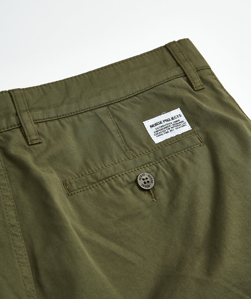 Norse Projects: Aros Light Twill Shorts "Ivy Green" 8098
