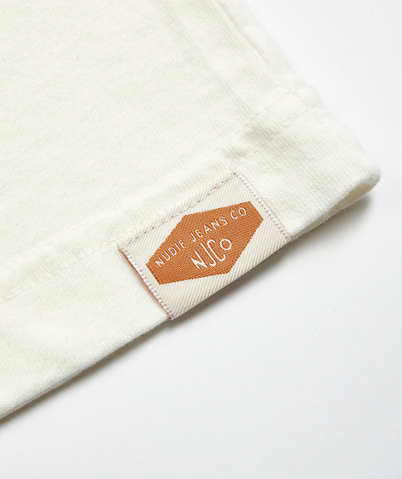 Nudie Jeans: Uno Everyday Tee "Chalk White"