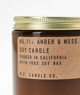 P.F. CANDLE CO. :No.11 Amber & Moss 7.2oz Soy Candle 