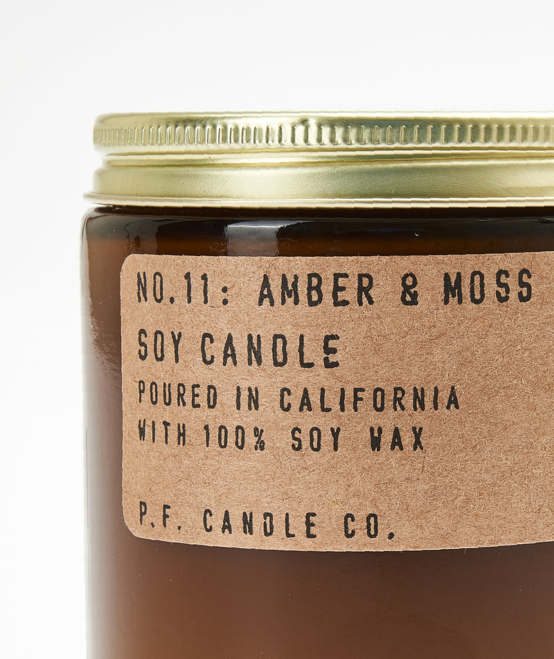 P.F. CANDLE CO. :No.11 Amber & Moss 7.2oz Soy Candle 