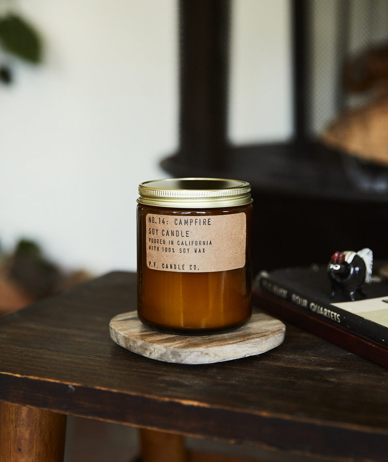P.F. CANDLE CO. : No.14 Campfire 7.2oz Soy Candle
