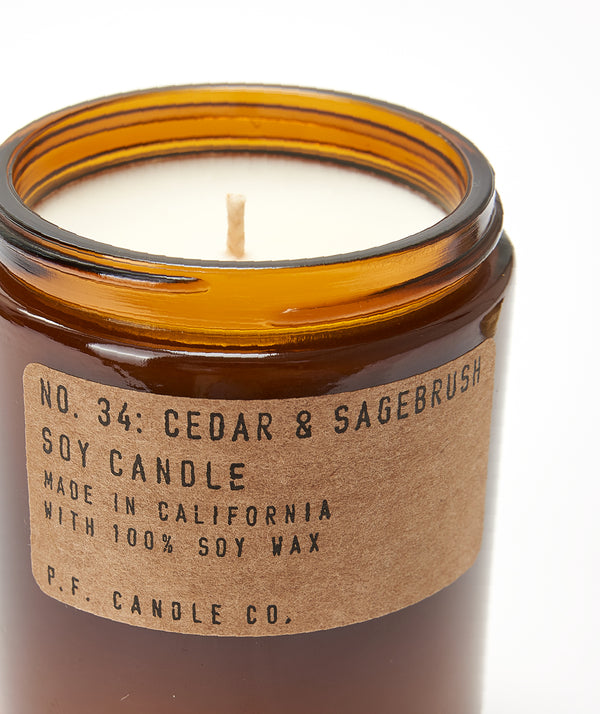 P.F. CANDLE CO. :No.34 Cedar & Sagebrush 7.2oz Soy Candle