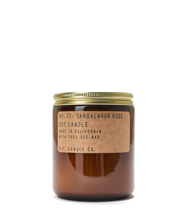 P.F. CANDLE CO.: No.32 Sandalwood Rose 7.2oz Soy Candle