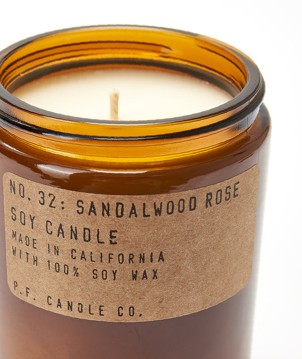 P.F. CANDLE CO.: No.32 Sandalwood Rose 7.2oz Soy Candle
