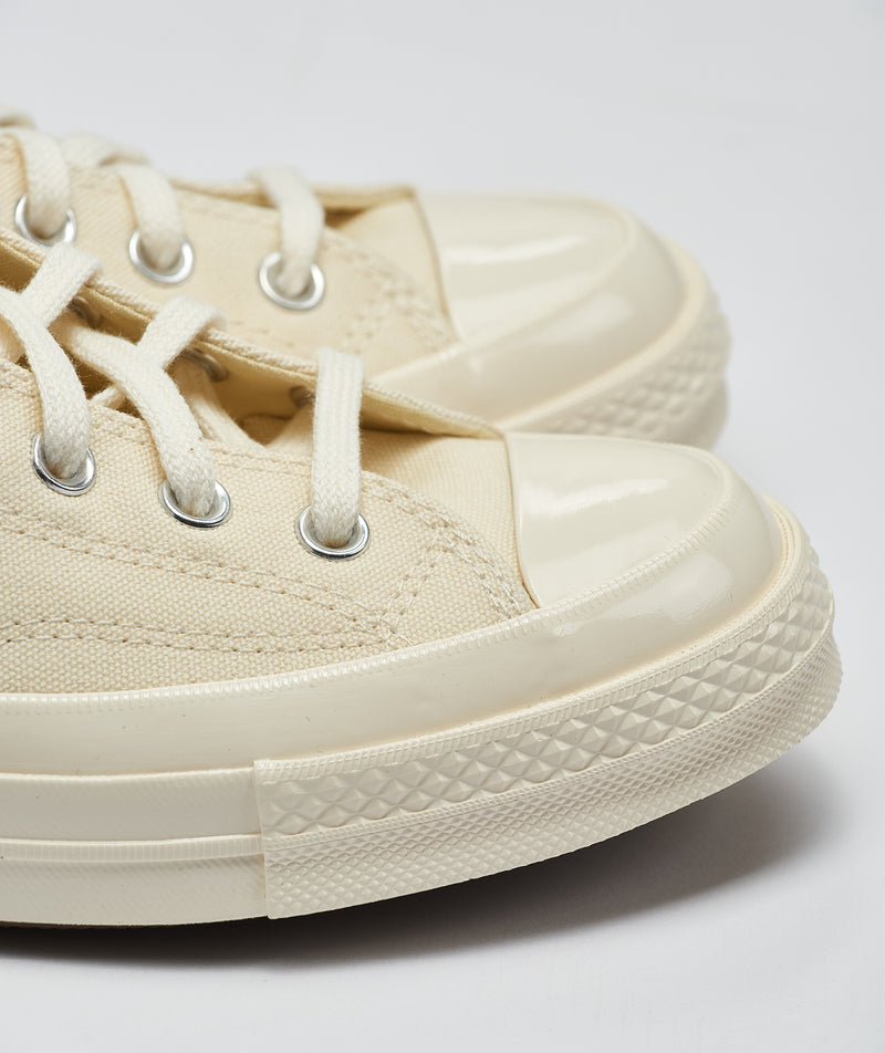 CDG Play X Converse: Chuck Taylor Big Heart 70s High "White"