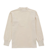 Snow Peak - Recycled Cotton Heavy Mock Neck L/S T-Shirt - Ecru