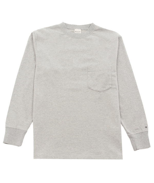 Snow Peak - Recycled Cotton Heavy L/S T-Shirt - Marl Grey