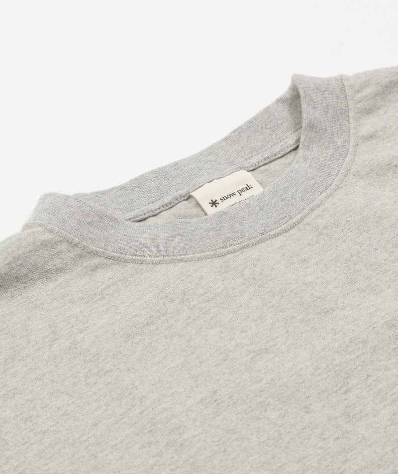 Snow Peak - Recycled Cotton Heavy L/S T-Shirt - Marl Grey