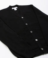 CDG Shirt: Knitted V Neck Cardigan "Black"