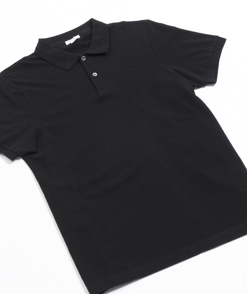 Sunspel - Pique polo shirt - Black