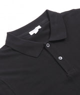 Sunspel - Pique polo shirt - Black