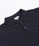 Sunspel - Pique Polo Shirt - Navy