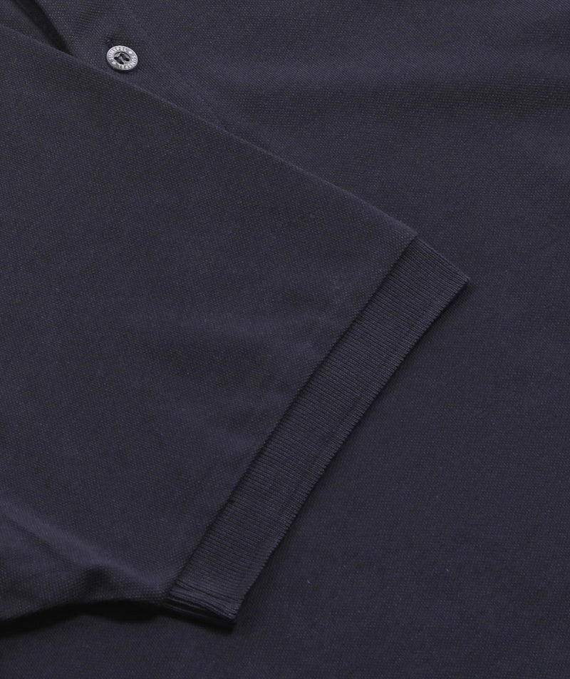 Sunspel - Pique Polo Shirt - Navy