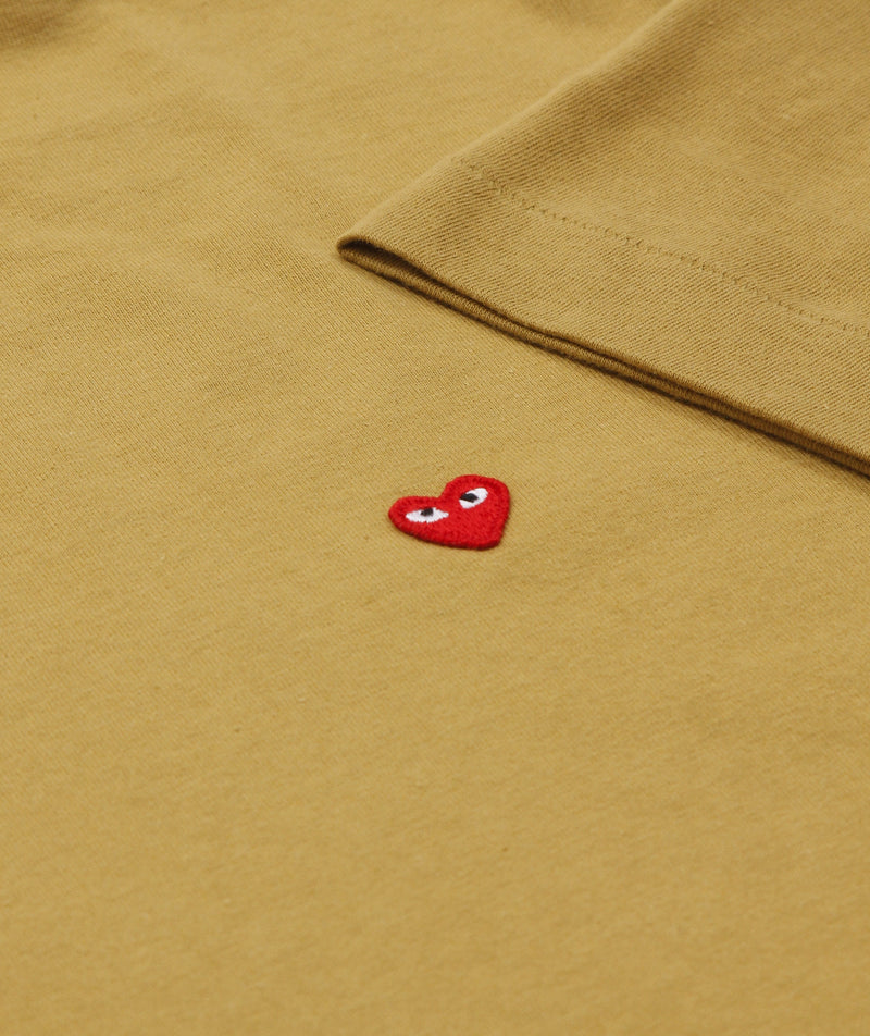 CDG Play - Small Heart T-Shirt - Olive