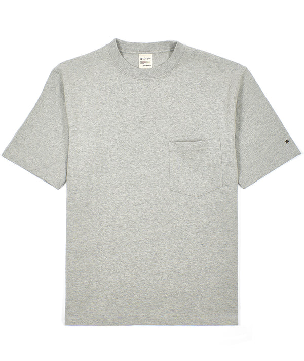 SNOWPEAK: Recycled Cotton Heavy T shirt "Marl Grey"