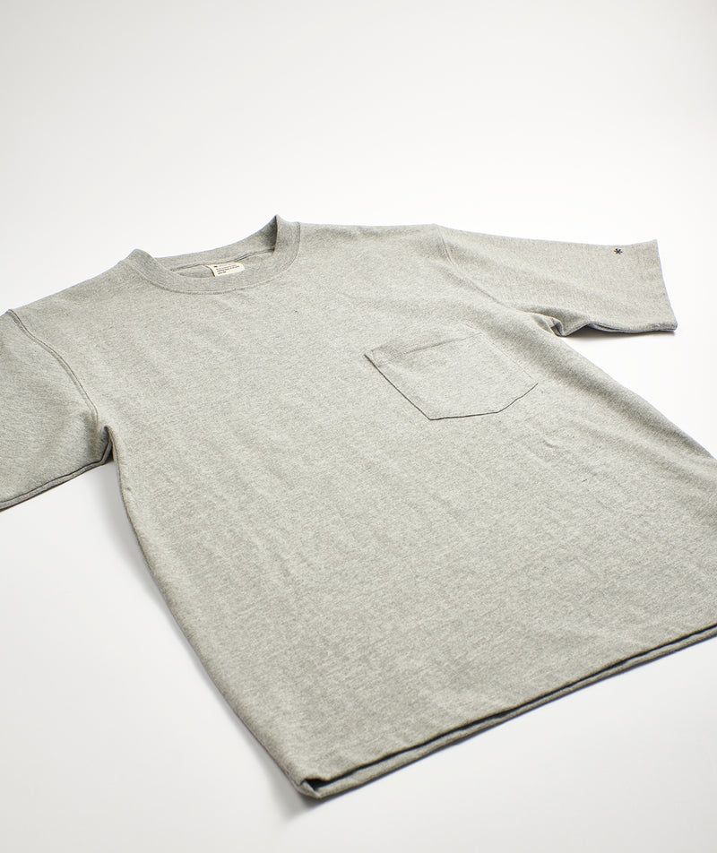 SNOWPEAK: Recycled Cotton Heavy T shirt "Marl Grey"