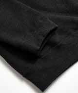 SNOW PEAK: Recycled Cotton Sweat Crewneck "Black"