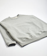 SNOW PEAK: Recycled Cotton Sweat Crewneck "Marl Grey"