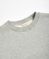 SNOW PEAK: Recycled Cotton Sweat Crewneck "Marl Grey"