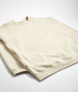 SNOW PEAK: Recycled Cotton Sweat Crewneck "Oatmeal"