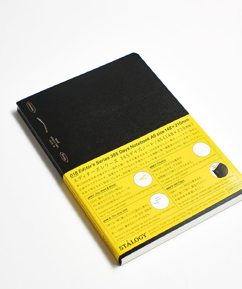 STALOGY: 365Days Notebook A5 "Black"
