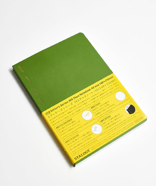 STALOGY: 365 Days Notebook A5 "Matcha Green"