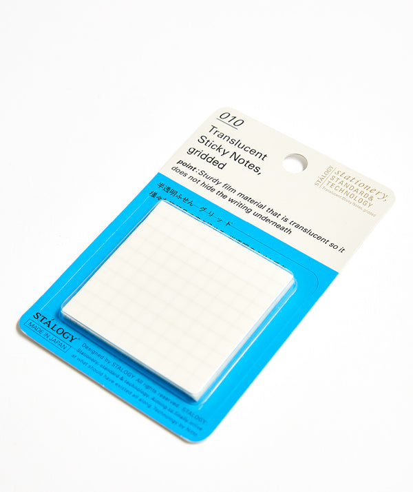STALOGY: Translucent Sticky Notes, Gridded NEUTRALS